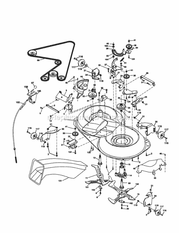 Page J Diagram and Parts List for 917277263  Craftsman Lawn Tractor