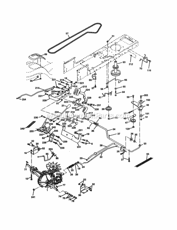 Page C Diagram and Parts List for 917277340  Craftsman Lawn Tractor