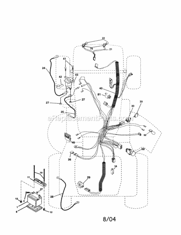 Page A Diagram and Parts List for 917277400  Craftsman Lawn Tractor