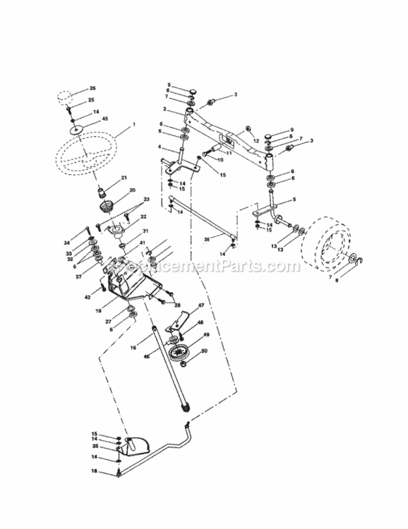 Page D Diagram and Parts List for 917277400  Craftsman Lawn Tractor