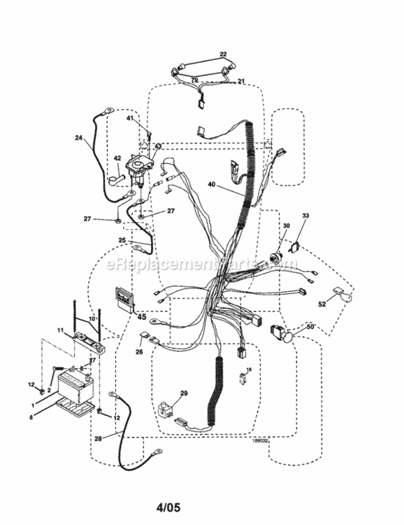 Page A Diagram and Parts List for 917277640  Craftsman Lawn Tractor