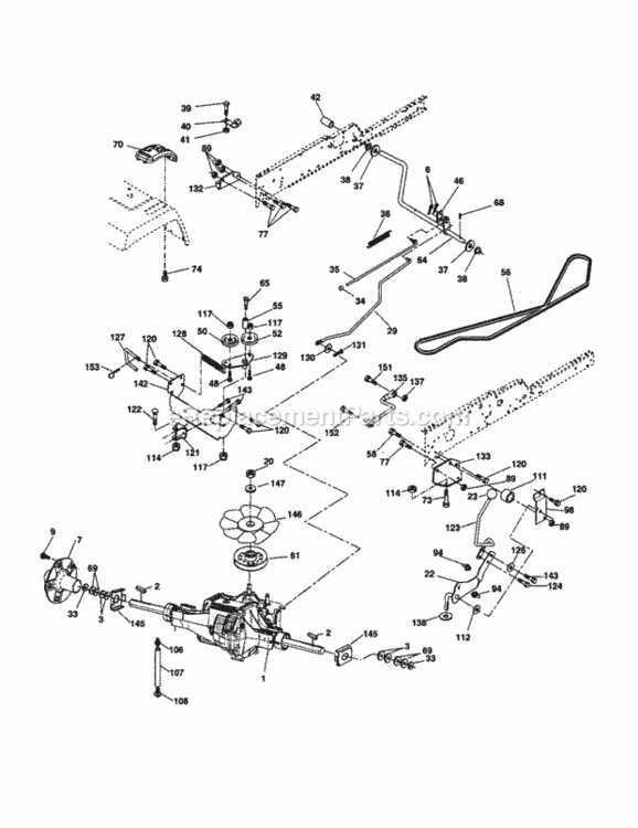 Page C Diagram and Parts List for 917277640  Craftsman Lawn Tractor
