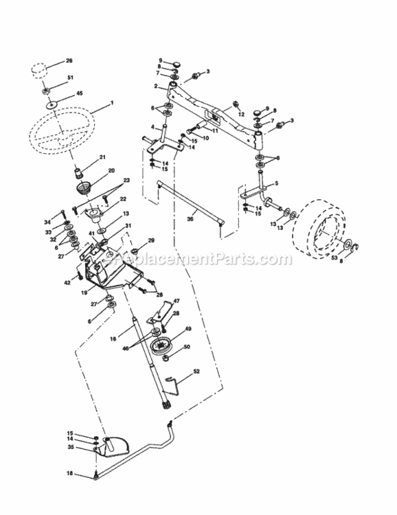 Page D Diagram and Parts List for 917277640  Craftsman Lawn Tractor