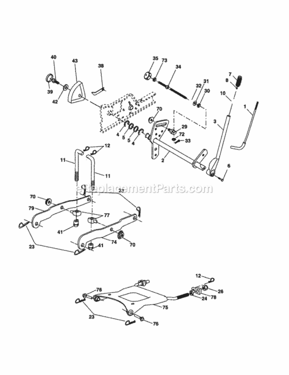 Page I Diagram and Parts List for 917277640  Craftsman Lawn Tractor