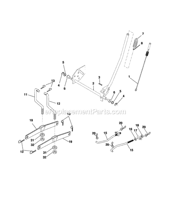 Page I Diagram and Parts List for 917277650  Craftsman Lawn Tractor