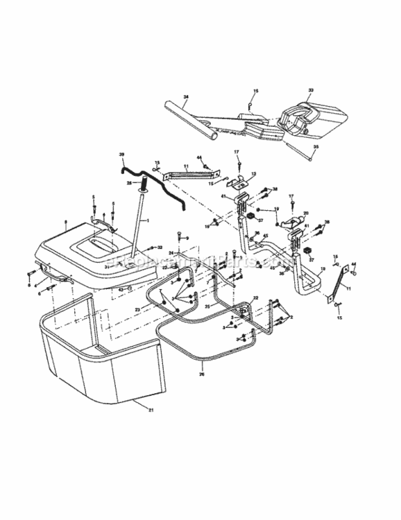 Page K Diagram and Parts List for 917278230  Craftsman Lawn Tractor