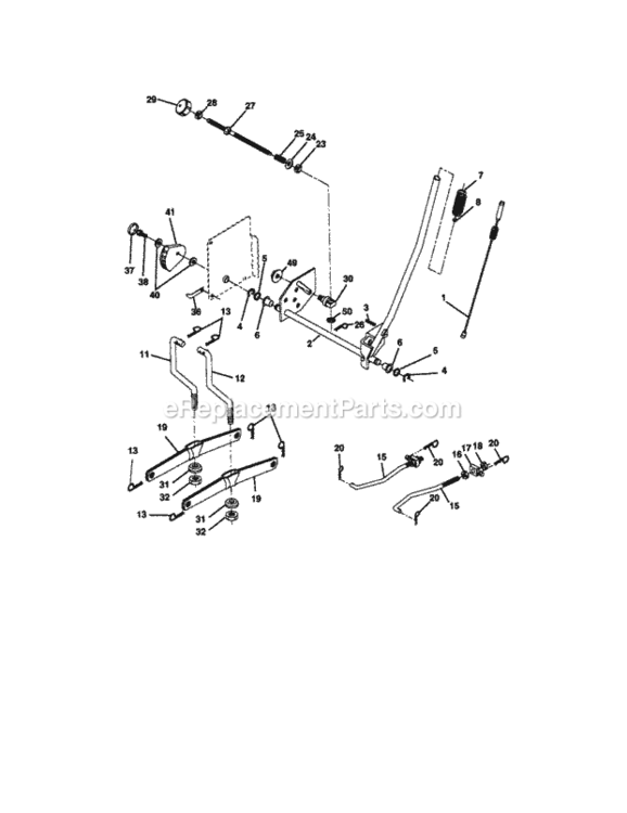 Page I Diagram and Parts List for 917279841  Craftsman Lawn Tractor