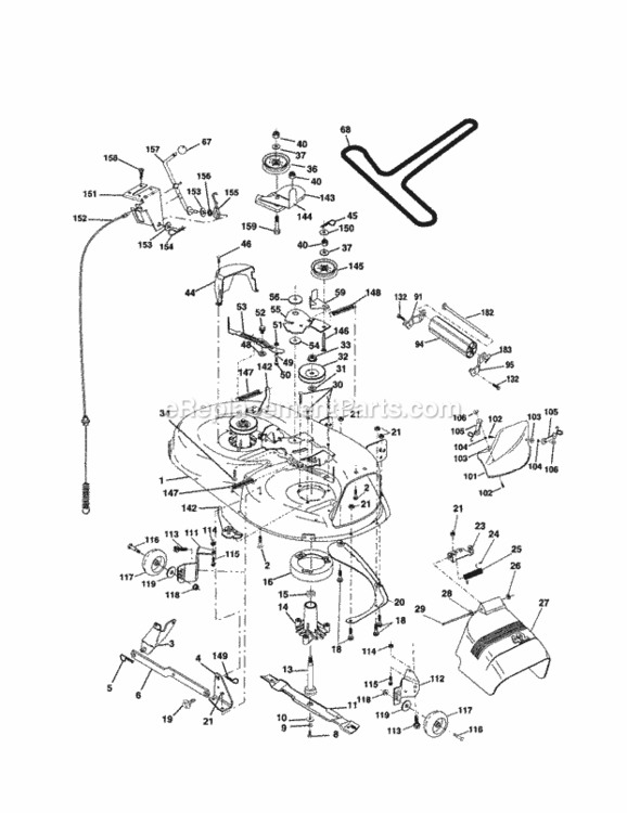 Page I Diagram and Parts List for 917279900  Craftsman Lawn Tractor