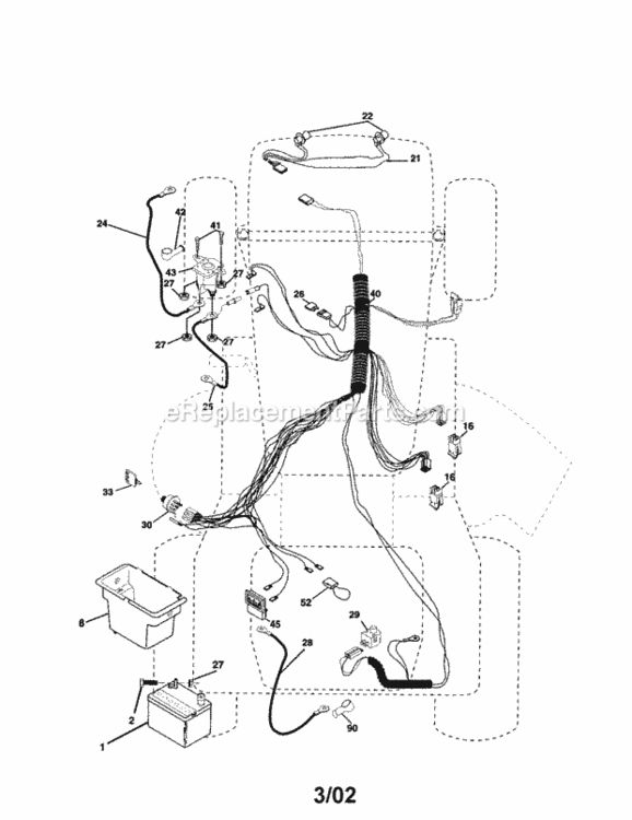 Page A Diagram and Parts List for 917279901  Craftsman Lawn Tractor