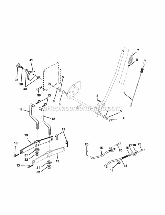 Page I Diagram and Parts List for 917279901  Craftsman Lawn Tractor