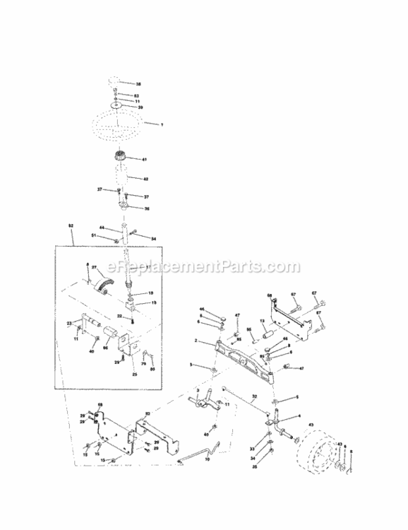 Page D Diagram and Parts List for 917279910  Craftsman Lawn Tractor