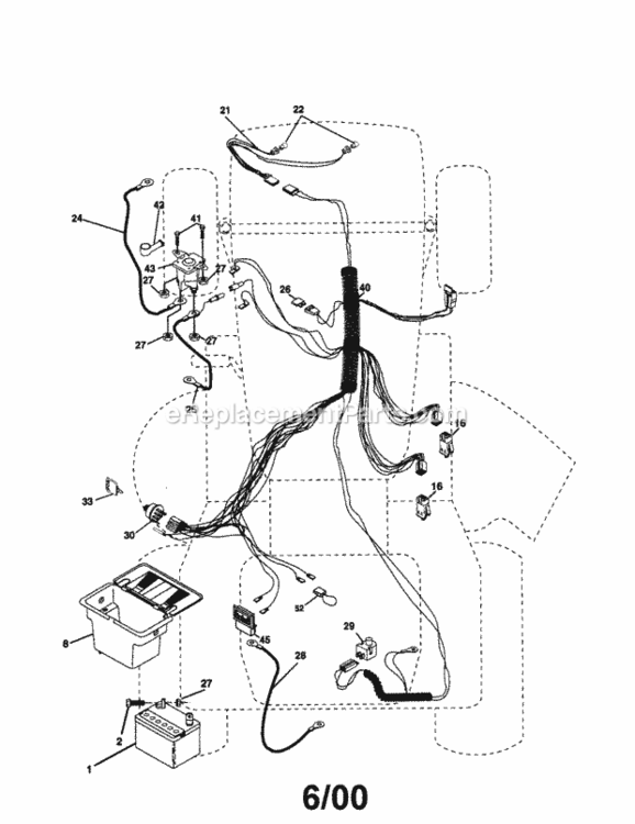 Page A Diagram and Parts List for 917279911  Craftsman Lawn Tractor