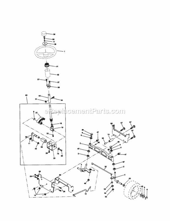 Page D Diagram and Parts List for 917279911  Craftsman Lawn Tractor
