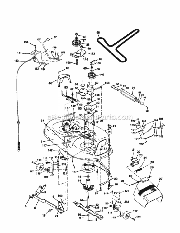 Page I Diagram and Parts List for 917279920  Craftsman Lawn Tractor