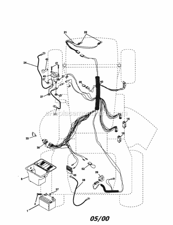 Page A Diagram and Parts List for 917279921  Craftsman Lawn Tractor