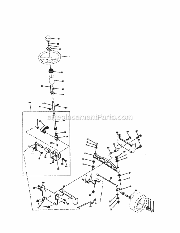 Page D Diagram and Parts List for 917279940  Craftsman Lawn Tractor