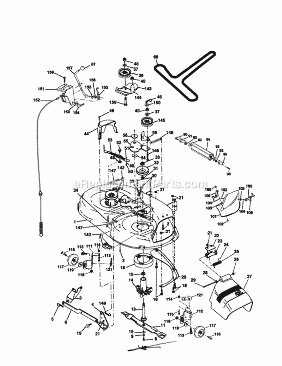 Page G Diagram and Parts List for 917279940  Craftsman Lawn Tractor