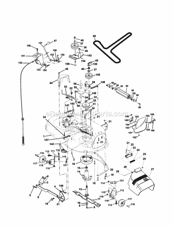 Page I Diagram and Parts List for 917279961  Craftsman Lawn Tractor