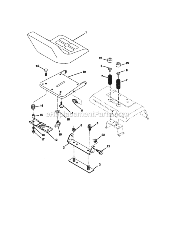 Page F Diagram and Parts List for 917279980  Craftsman Lawn Tractor