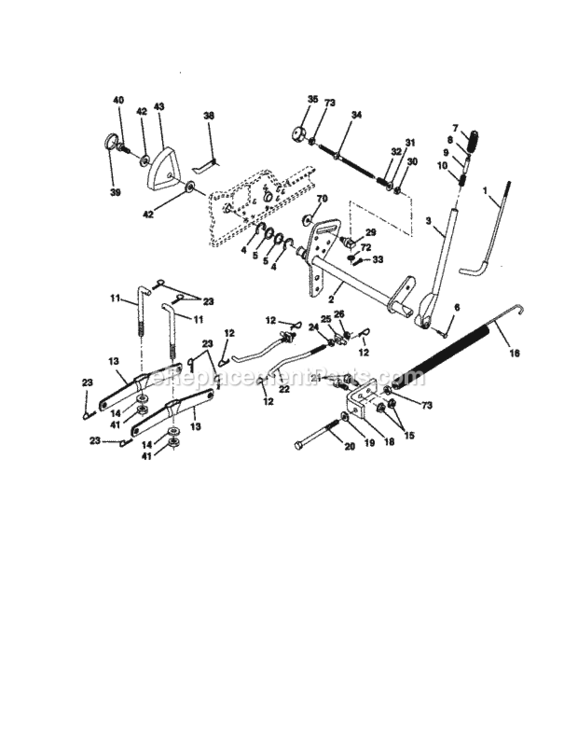 Page G Diagram and Parts List for 917279980  Craftsman Lawn Tractor
