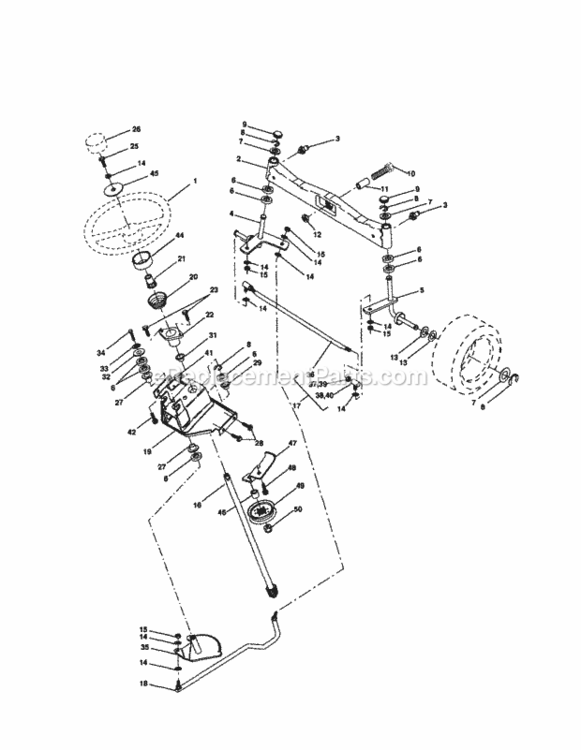 Page D Diagram and Parts List for 917279981  Craftsman Lawn Tractor