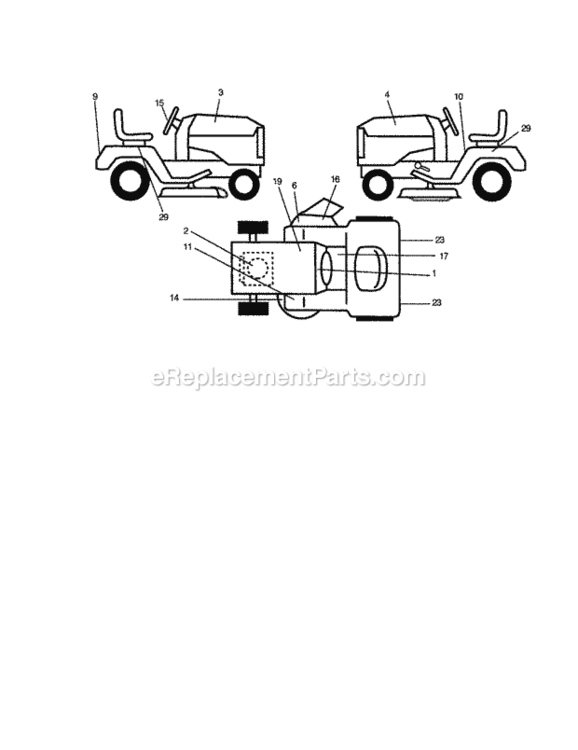 Page I Diagram and Parts List for 917279981  Craftsman Lawn Tractor