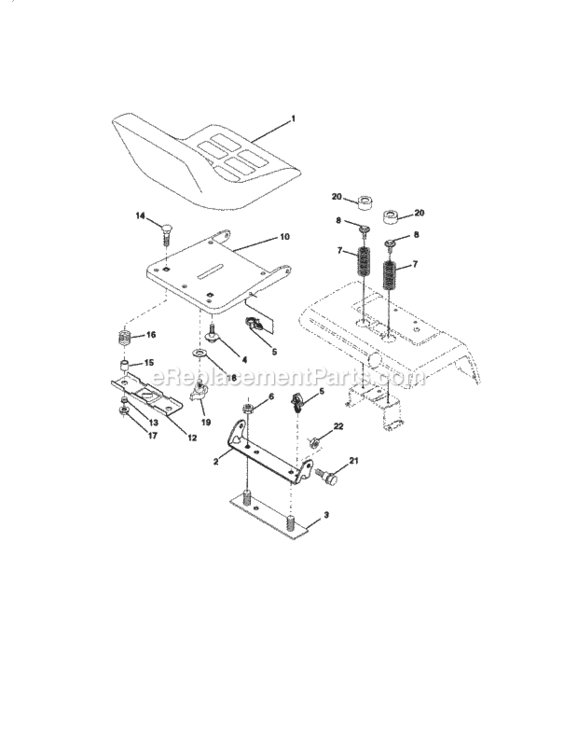 Page F Diagram and Parts List for 917279983  Craftsman Lawn Tractor