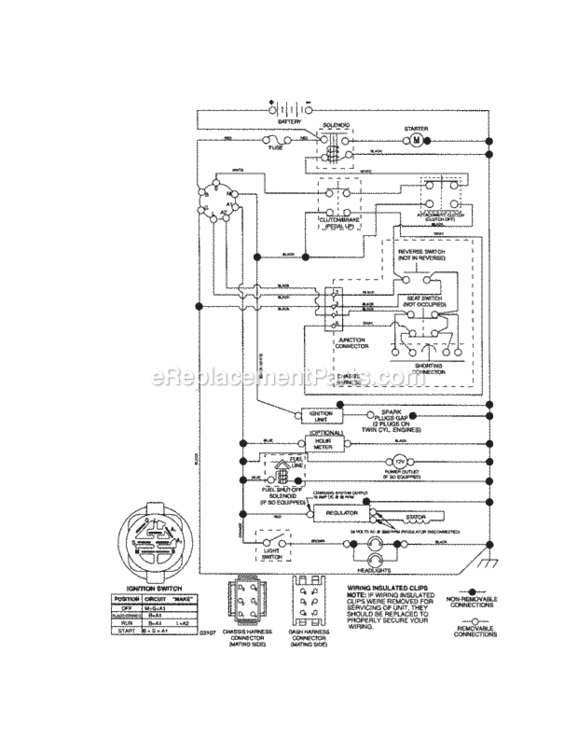 Page K Diagram and Parts List for 917287240  Craftsman Lawn Tractor