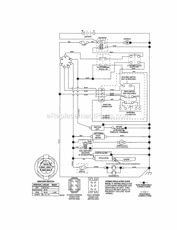 Page K Diagram and Parts List for 917287320  Craftsman Lawn Tractor