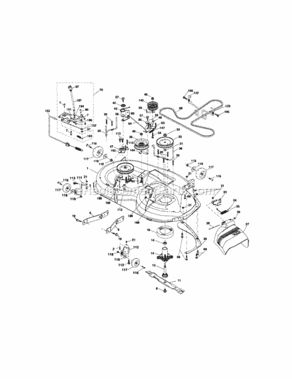 Page J Diagram and Parts List for 917287340  Craftsman Lawn Tractor