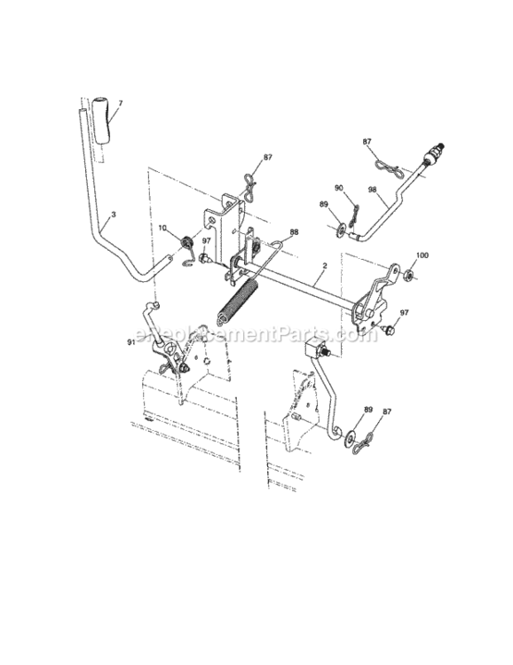 Page I Diagram and Parts List for 917287340  Craftsman Lawn Tractor