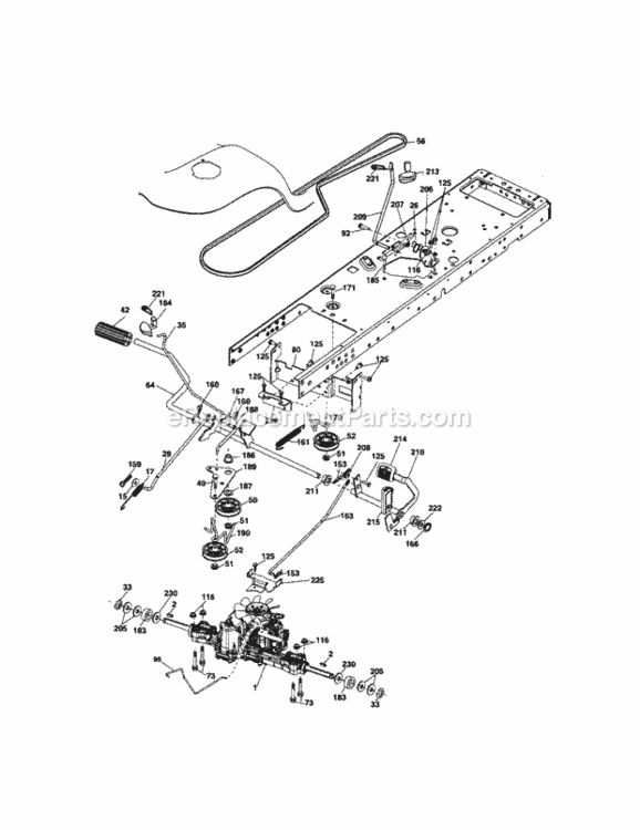 Page D Diagram and Parts List for 917287341  Craftsman Lawn Tractor