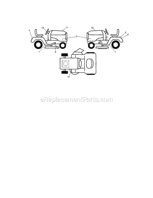 Page G Diagram and Parts List for 917287341  Craftsman Lawn Tractor