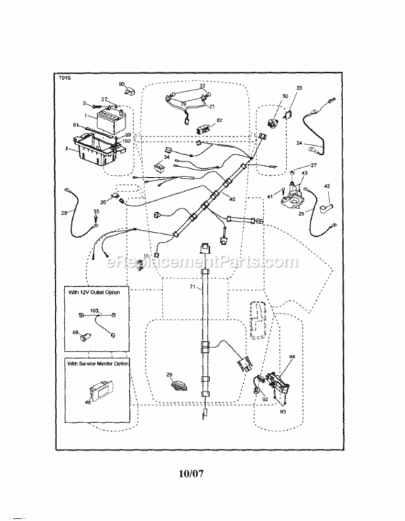 Page A Diagram and Parts List for 917287382  Craftsman Lawn Tractor