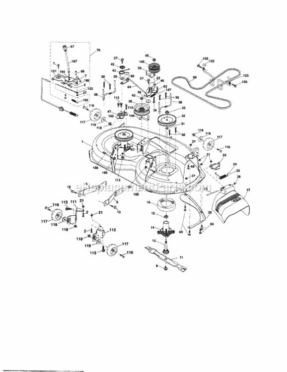 Page I Diagram and Parts List for 917287382  Craftsman Lawn Tractor