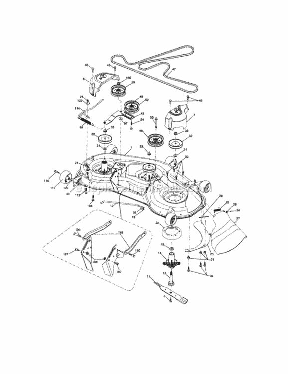 Page J Diagram and Parts List for 917287420  Craftsman Lawn Tractor