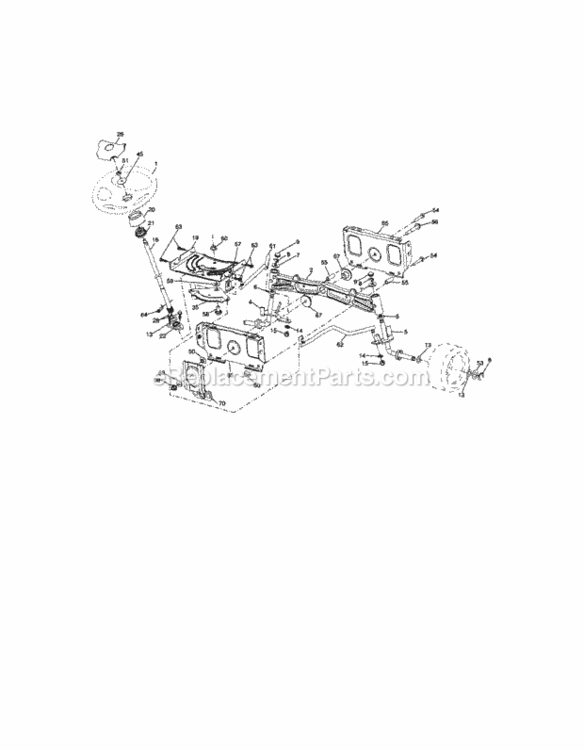 Page C Diagram and Parts List for 917287420  Craftsman Lawn Tractor