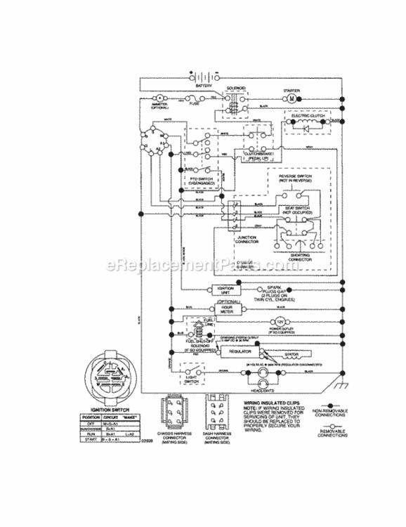 Page K Diagram and Parts List for 917287440  Craftsman Lawn Tractor