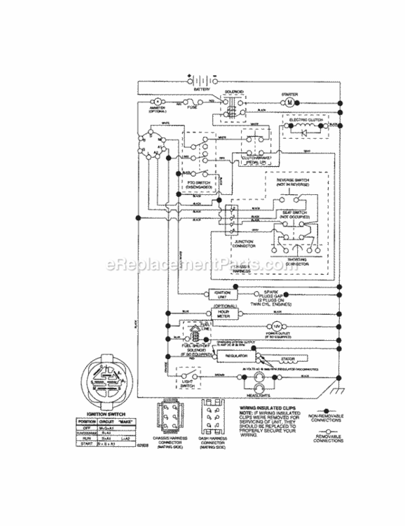 Page K Diagram and Parts List for 917287450  Craftsman Lawn Tractor