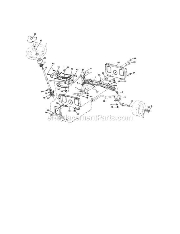 Page E Diagram and Parts List for 917287450  Craftsman Lawn Tractor