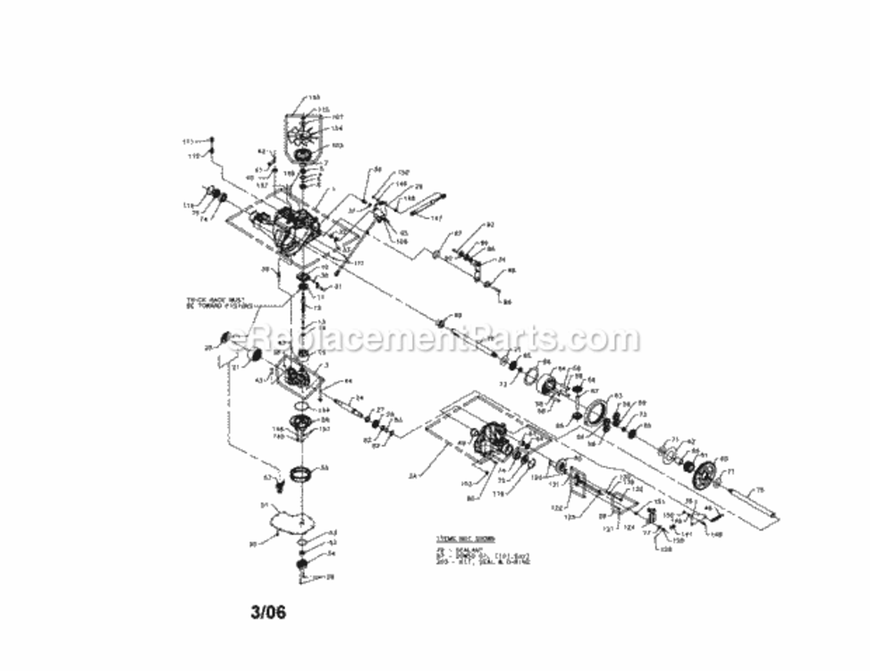 Page L Diagram and Parts List for 917287460  Craftsman Lawn Tractor