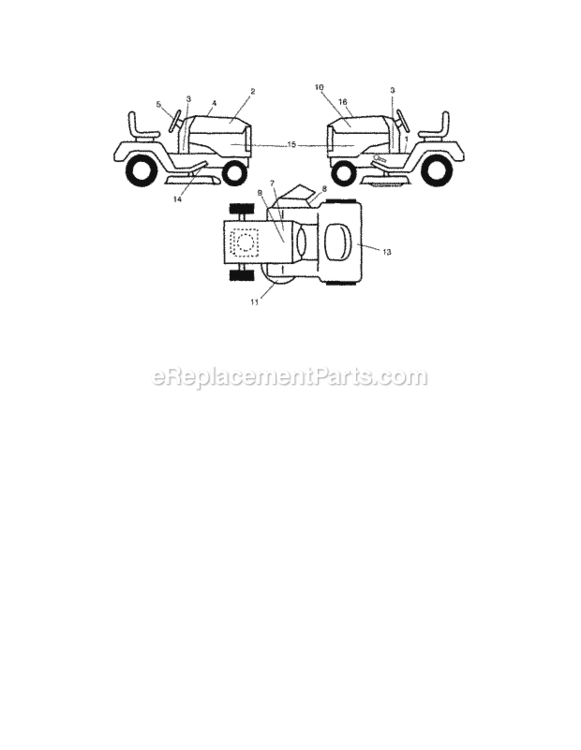 Page G Diagram and Parts List for 917287460  Craftsman Lawn Tractor