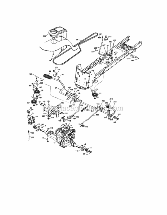 Page D Diagram and Parts List for 917287463  Craftsman Lawn Tractor