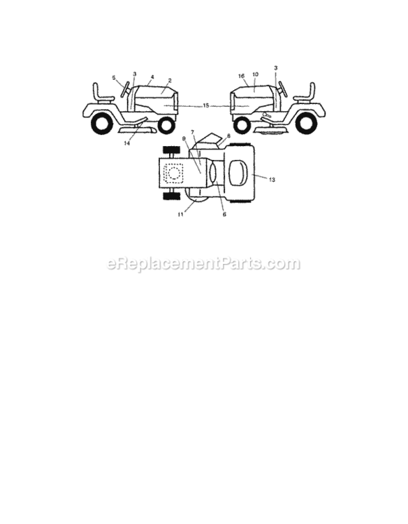Page G Diagram and Parts List for 917287463  Craftsman Lawn Tractor