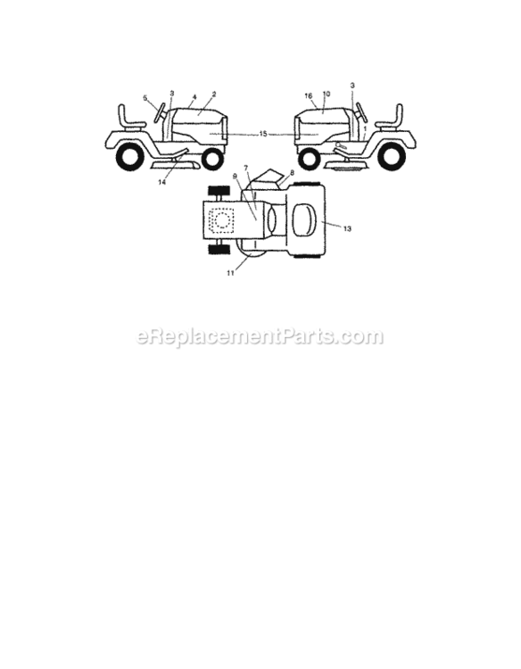Page G Diagram and Parts List for 917287480  Craftsman Lawn Tractor