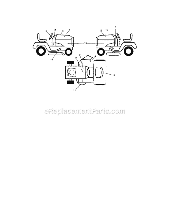 Page G Diagram and Parts List for 917287481  Craftsman Lawn Tractor