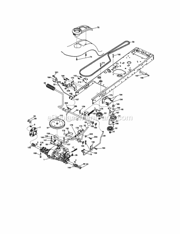 Page D Diagram and Parts List for 917287491  Craftsman Lawn Tractor