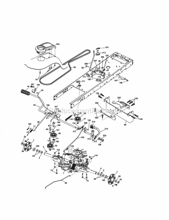Page D Diagram and Parts List for 917287500  Craftsman Lawn Tractor