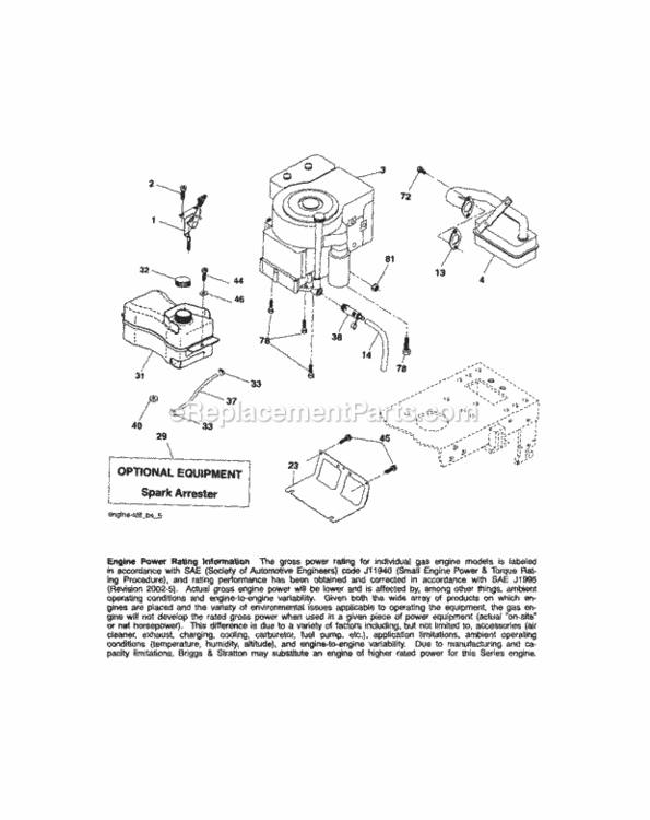 Page D Diagram and Parts List for 917288031  Craftsman Lawn Tractor