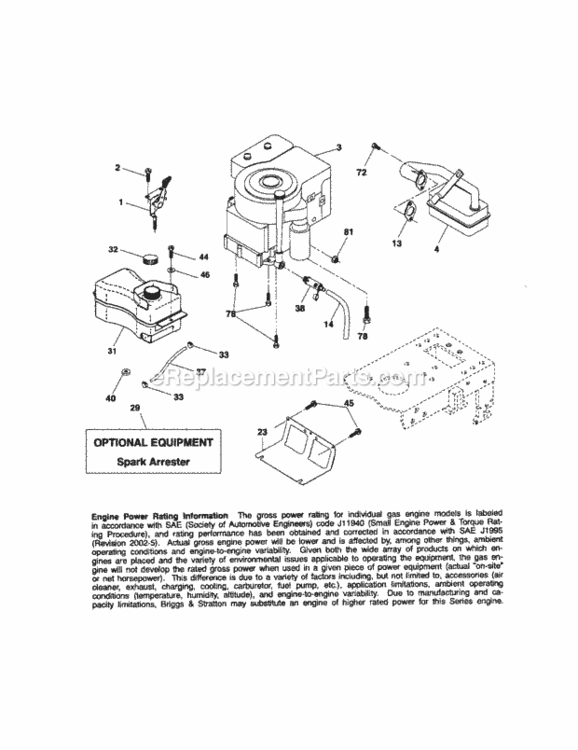 Page D Diagram and Parts List for 917288033  Craftsman Lawn Tractor